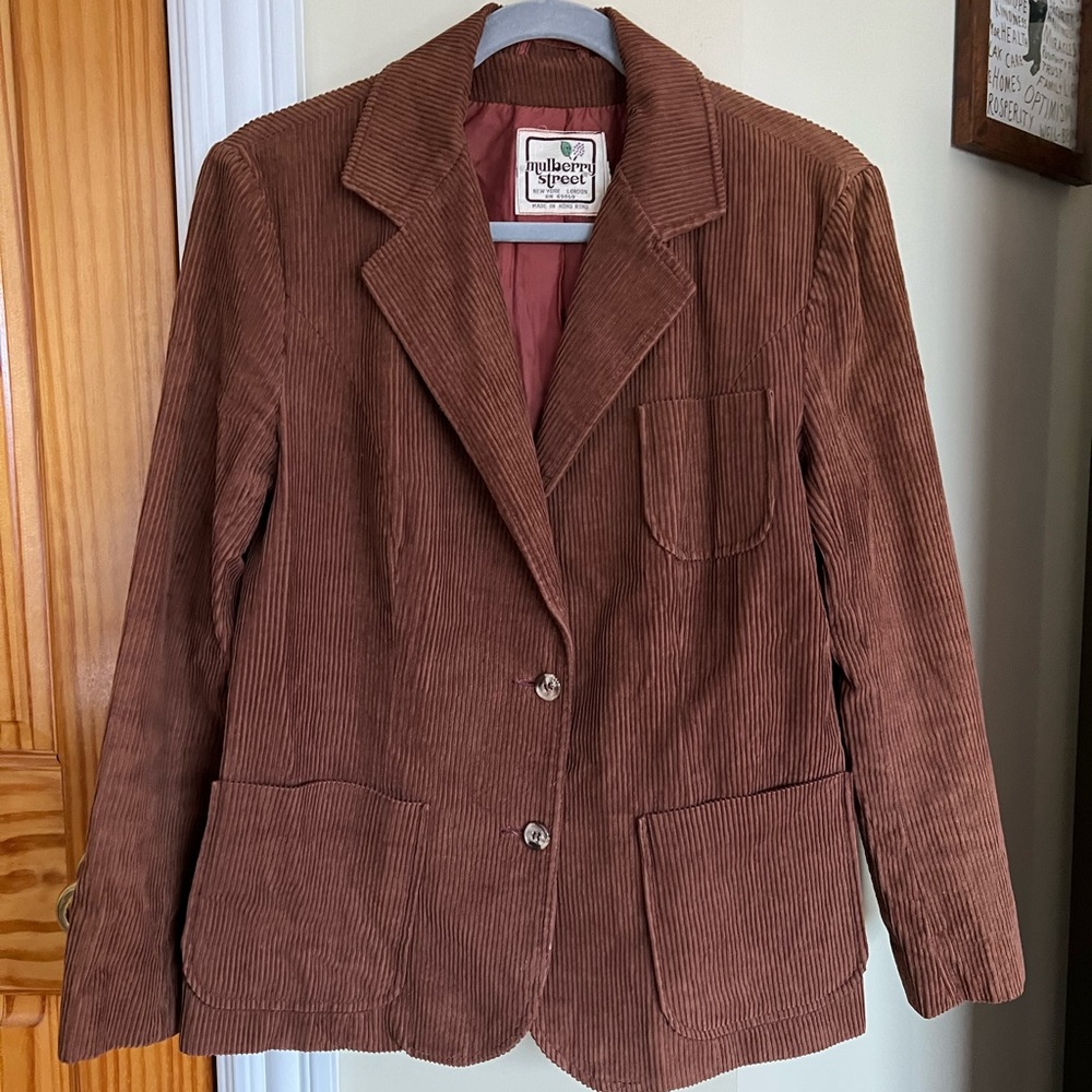 Vintage Brown Corduroy Blazer